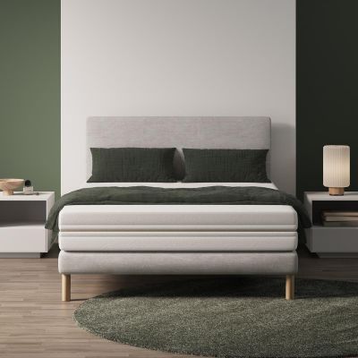 Materasso biologico a molle insacchettate e lattice naturale - Novoflex-140x190 cm-Cotone